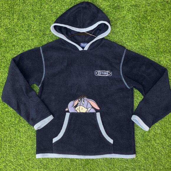 other Other - Vintage Navy Winnie the Pooh Eeyore Fleece Sweatshirt